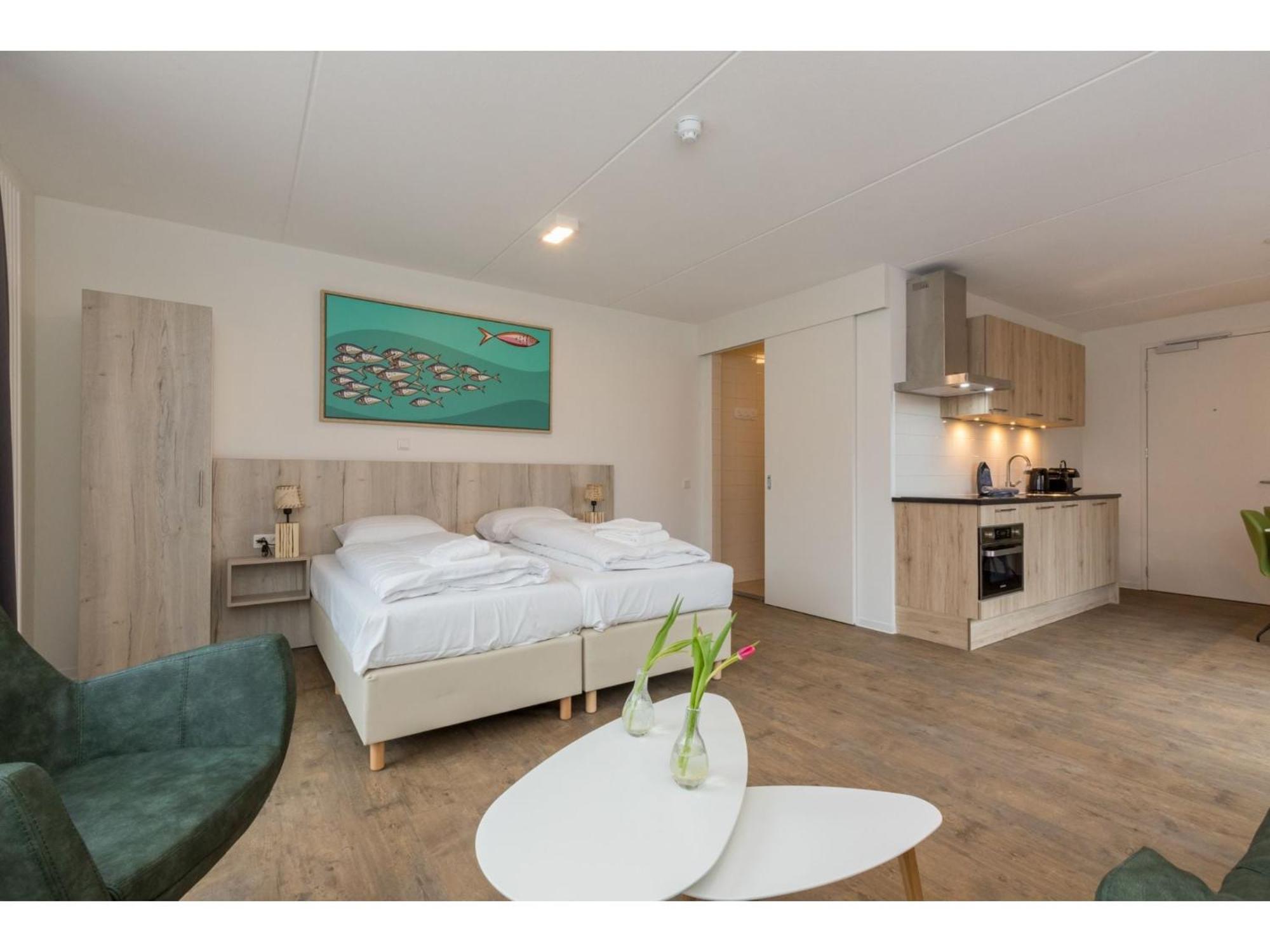 Luxurious Studio For 2 People A 1 Minute Walk From The Beach Of ザウテランデ エクステリア 写真